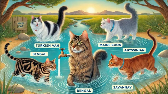 5 Ras Kucing yang Suka Main Air dan Jago Berenang