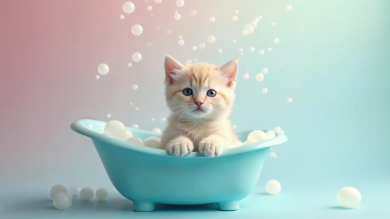 Tips Memandikan Kitten untuk Pet Owner Pemula